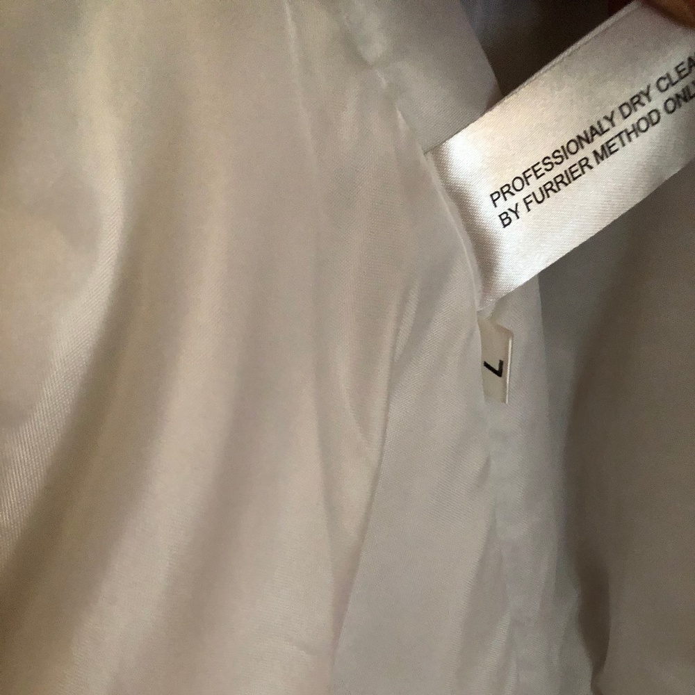 KC Collections REAL Rabbit Coat White 100 % - Picture 5 of 8